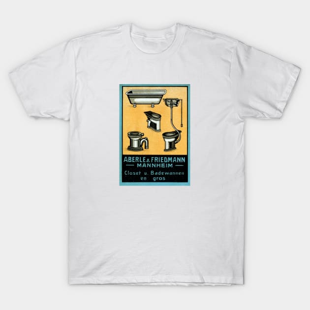 1910 Bathroom Fixtures T-Shirt by historicimage